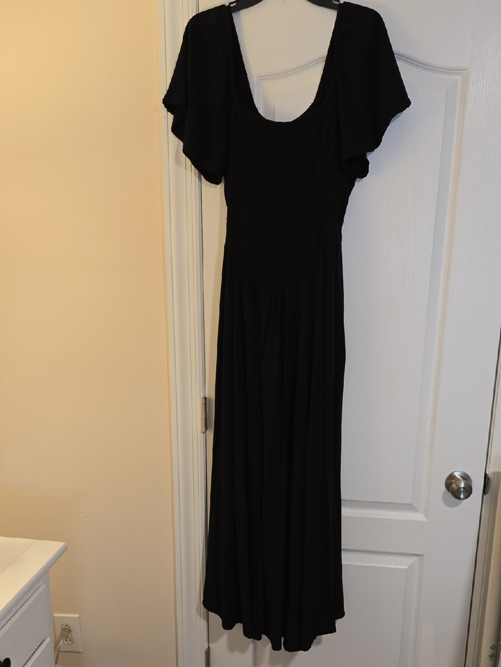 torrid Black Maxi Dress with Flutter Sleeves